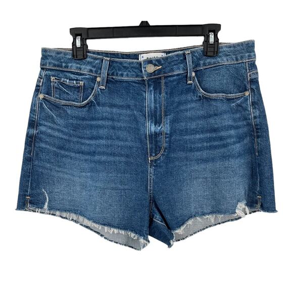 Paige Shorts Margot distressed raw hem denim size 32 - Picture 1 of 7